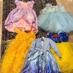 Kids Princess Costume Set - 5 dresses
